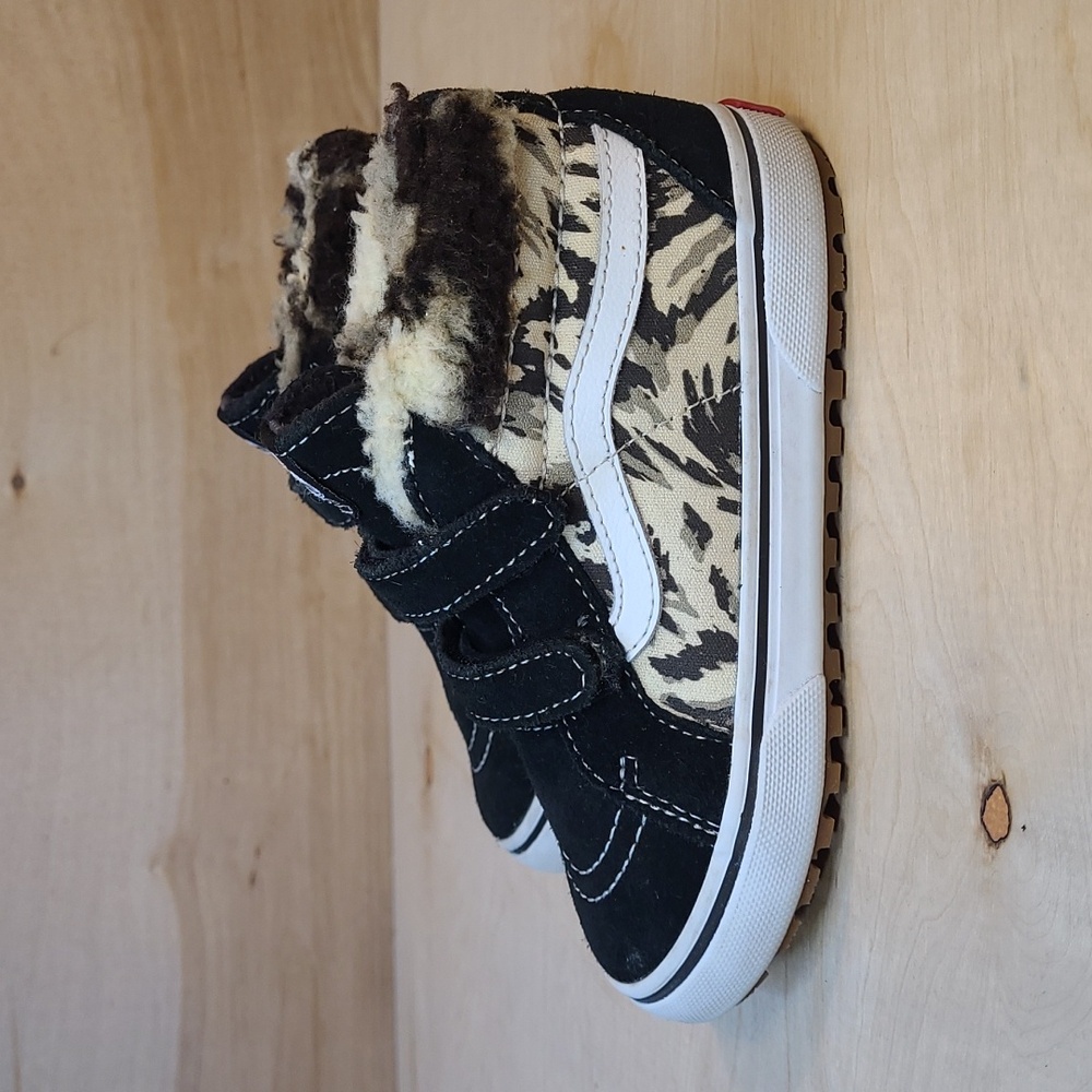 Vans Toddler Sk8-Mid Reissue V MTE-1 Fur Lined Black Shoes Size 10C - Picture 6 of 12